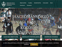 Tablet Screenshot of lovagok.hu